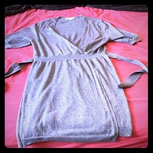 Liz Claiborne Faux wrap sweater dress